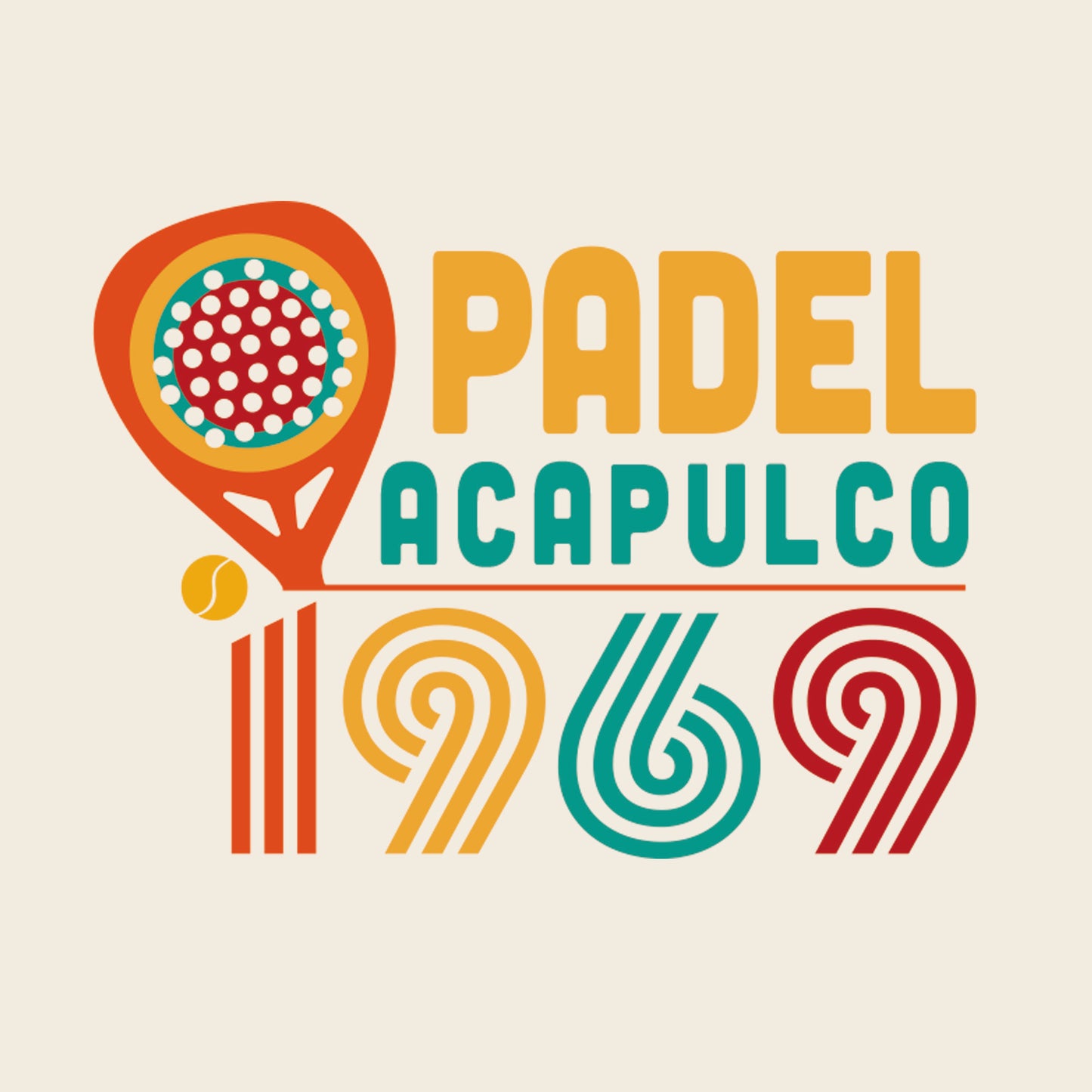 T-shirt BIO PADEL ACAPULCO F - ECRU