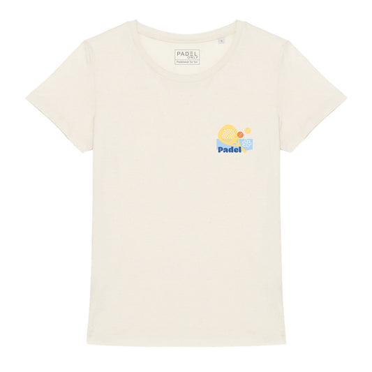 T-shirt BIO BREIZH PADEL F - ECRU