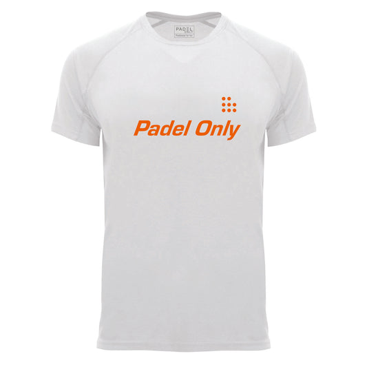 T-shirt technique PADEL ONLY - White3 ⚫🟠🔵