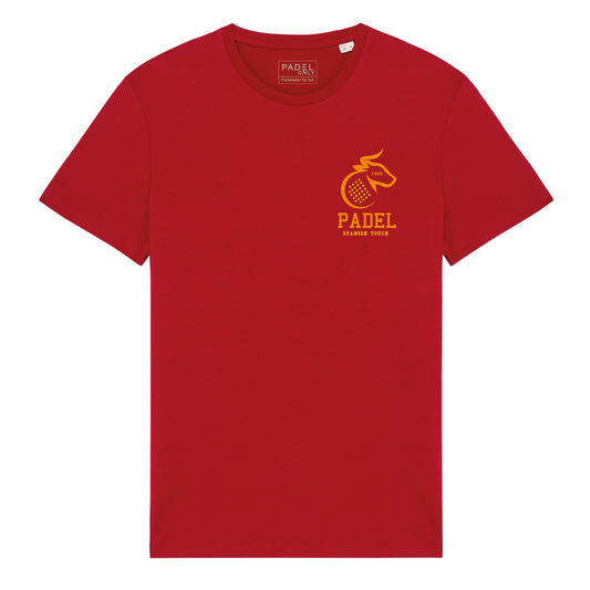 T-shirt PADEL SPANISH TOUCH homme - Rouge Ibiscus