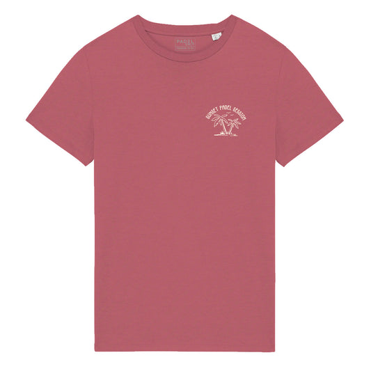 T-shirt SUNSET PADEL SUMMER homme - Vieux Rose
