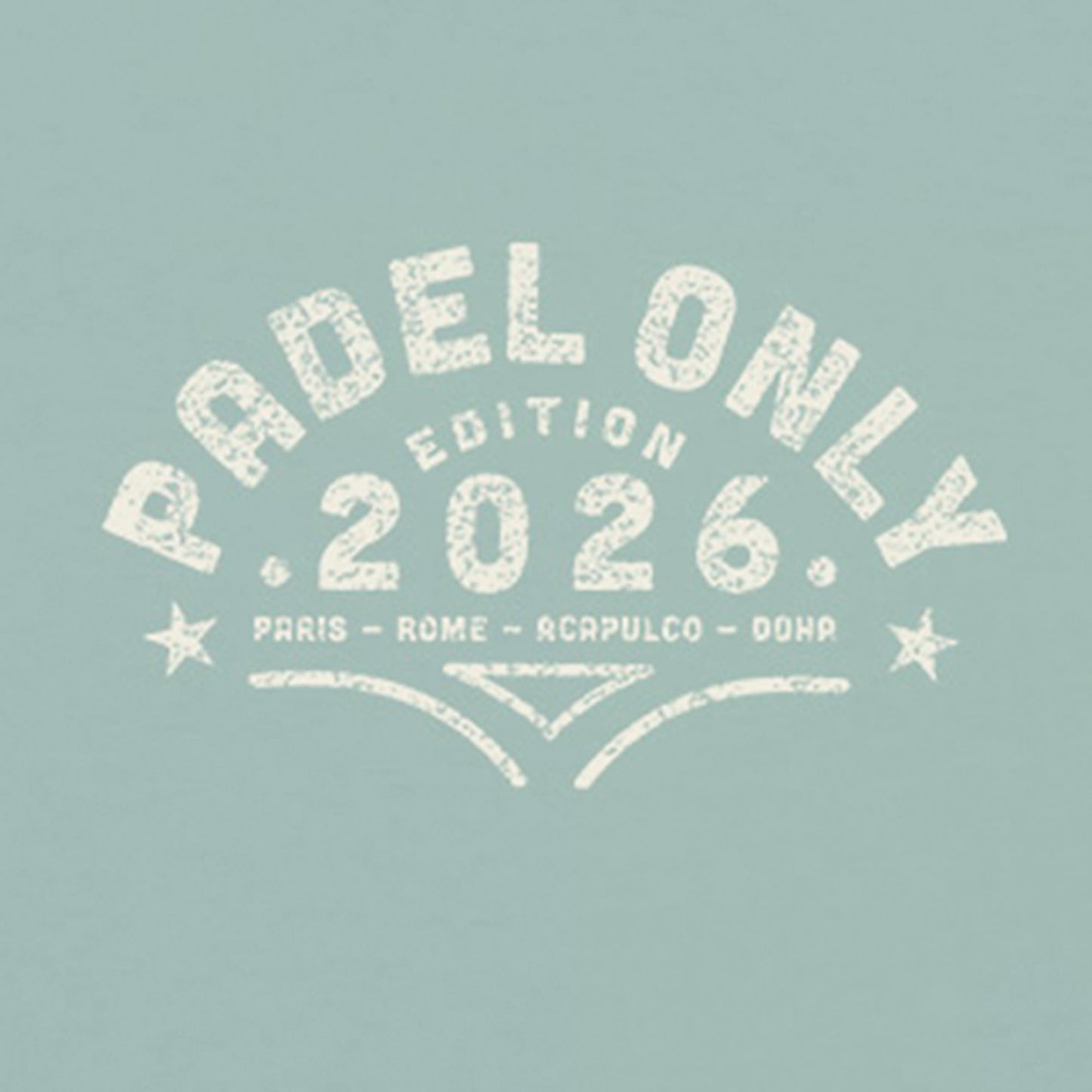 T-shirt Bio PADEL ONLY TYPO - Vert Jade