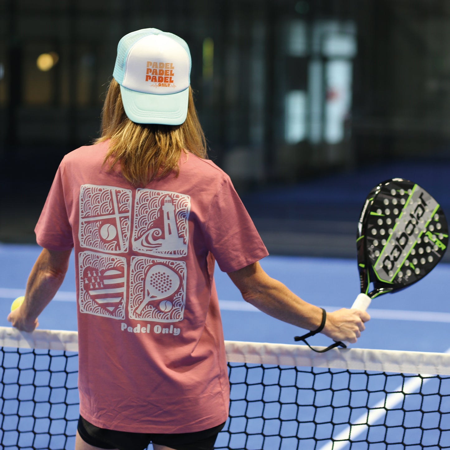 T-shirt PADEL BRETON Vieux rose