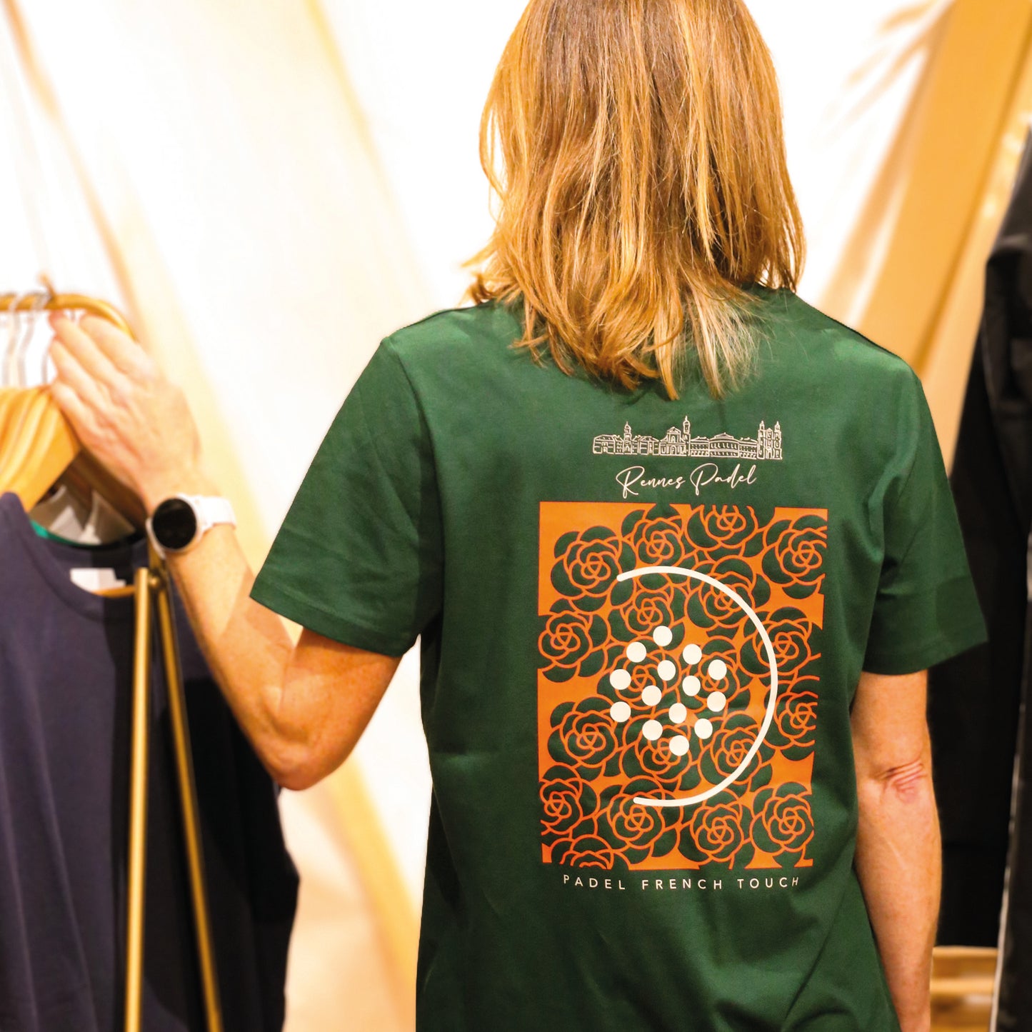 T-shirt RENNES PADEL Vert Forêt