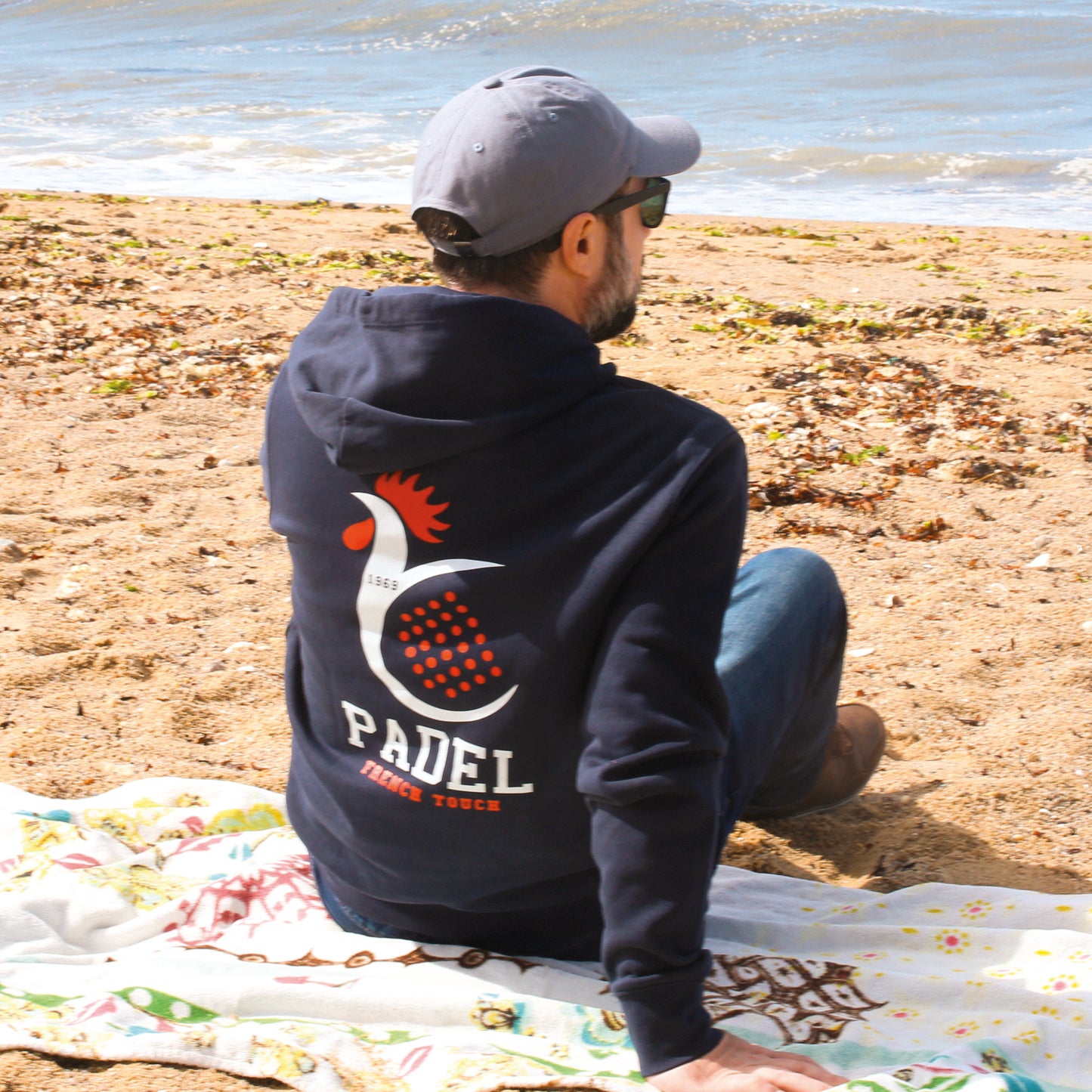 Sweat-shirt à capuche PADEL FRENCH TOUCH Navy - SWC2501