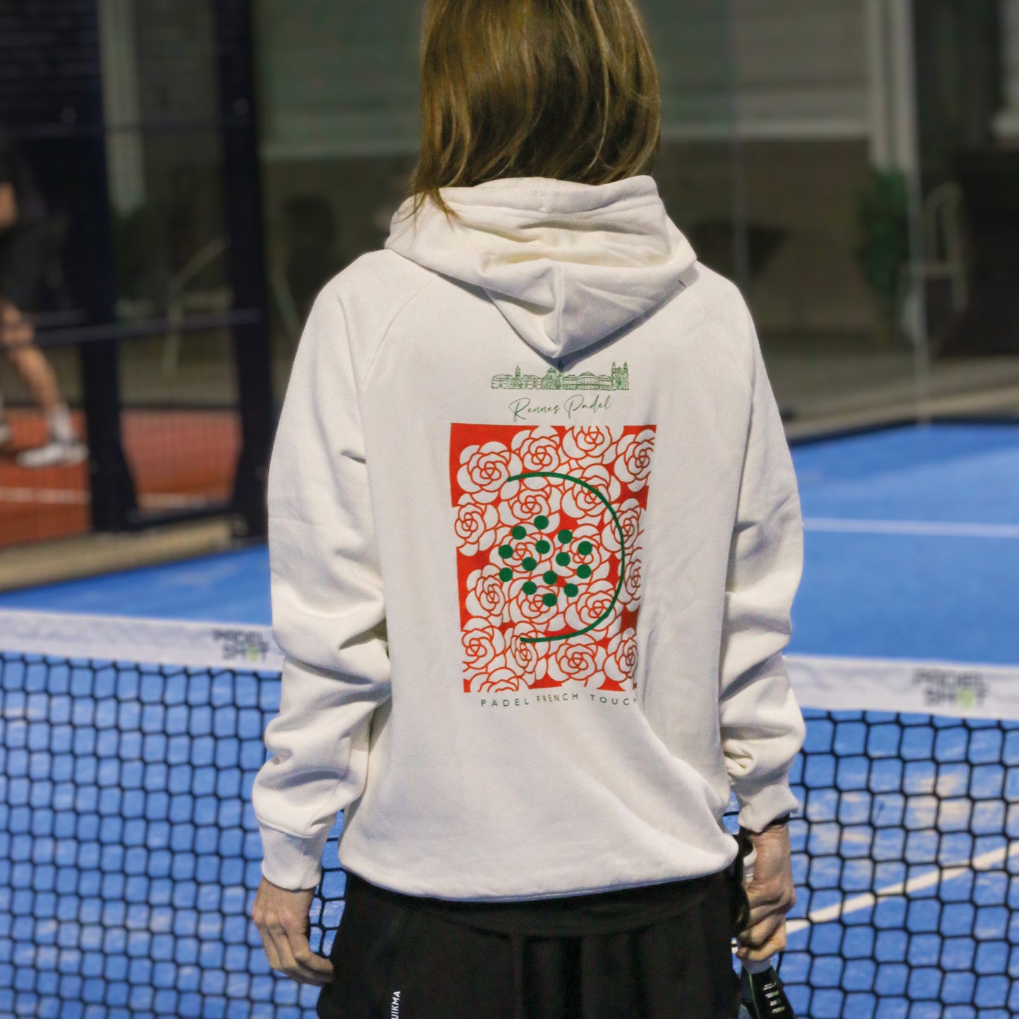 Sweat-shirt à capuche RENNES PADEL Ecru - SWC2505