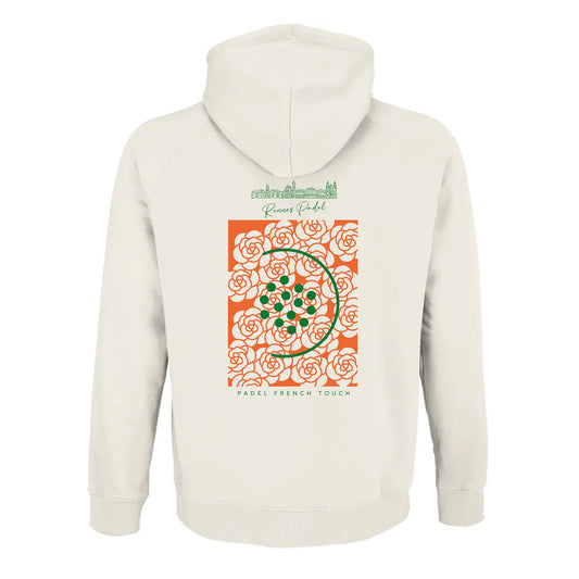 Sweat-shirt à capuche RENNES PADEL Ecru - SWC2505