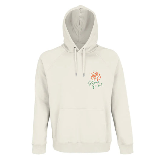 Sweat-shirt à capuche RENNES PADEL - Ecru