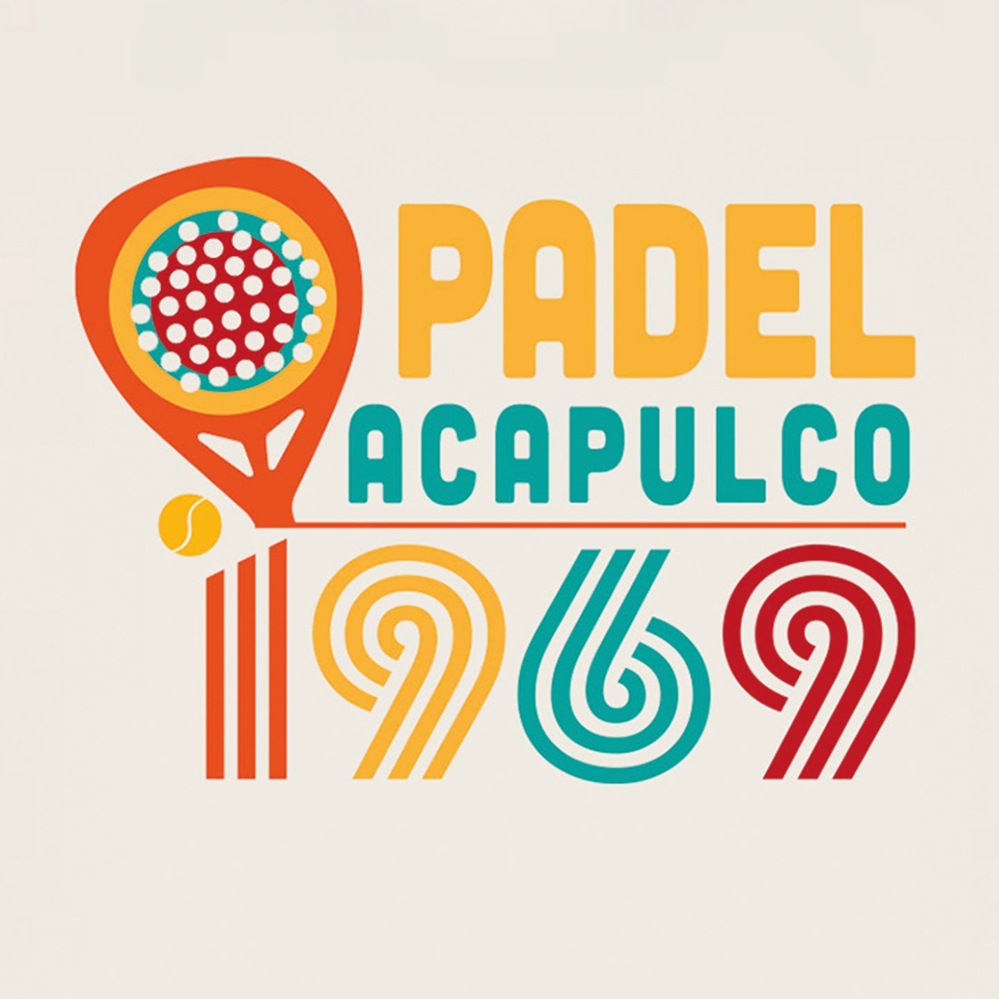 Sweat-shirt à capuche PADEL ACAPULCO Ecru - SWC2506