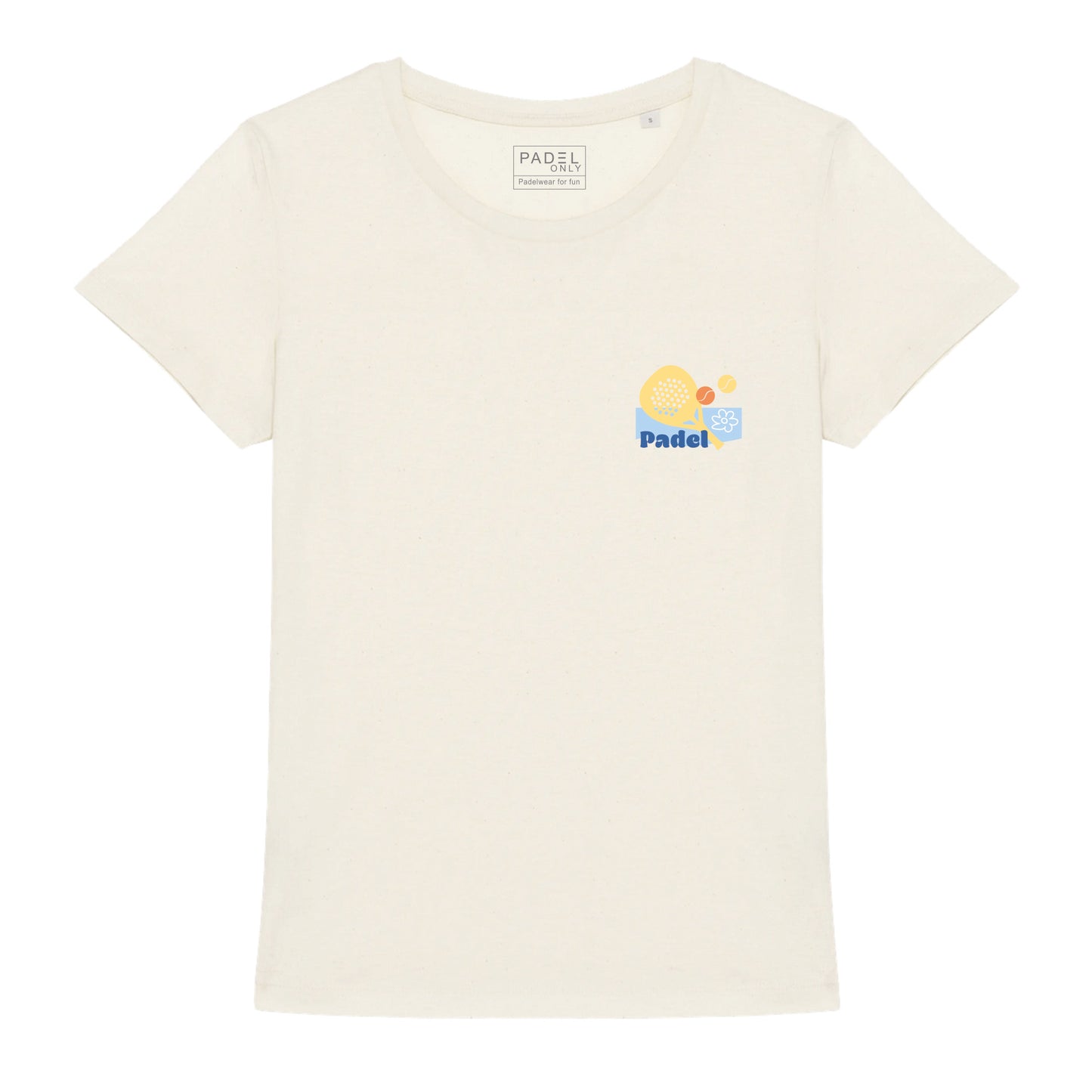T-shirt BIO BREIZH PADEL F - ECRU