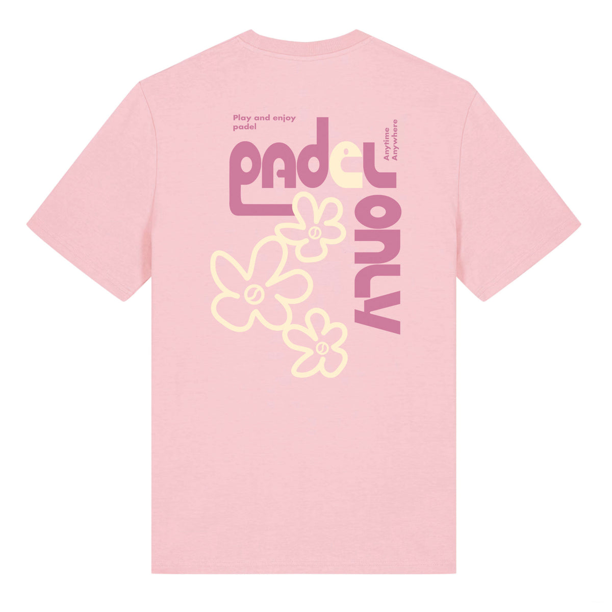 T-shirt BIO PADEL ANYTIME F - ROSE