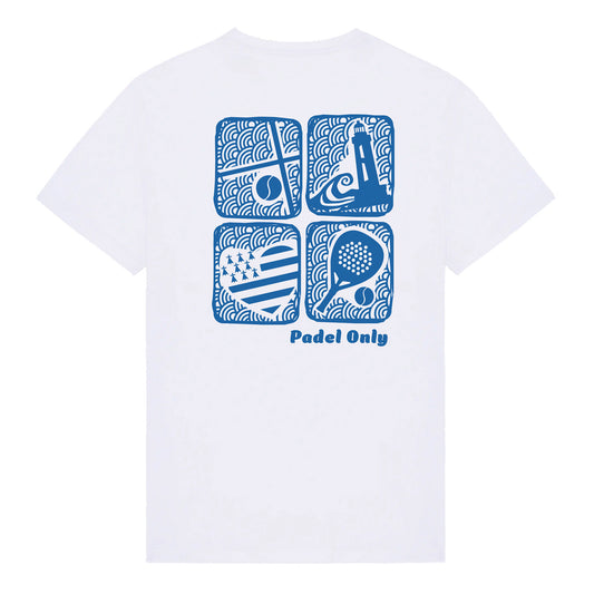 T-shirt BIO PADEL BRETON - Blanc
