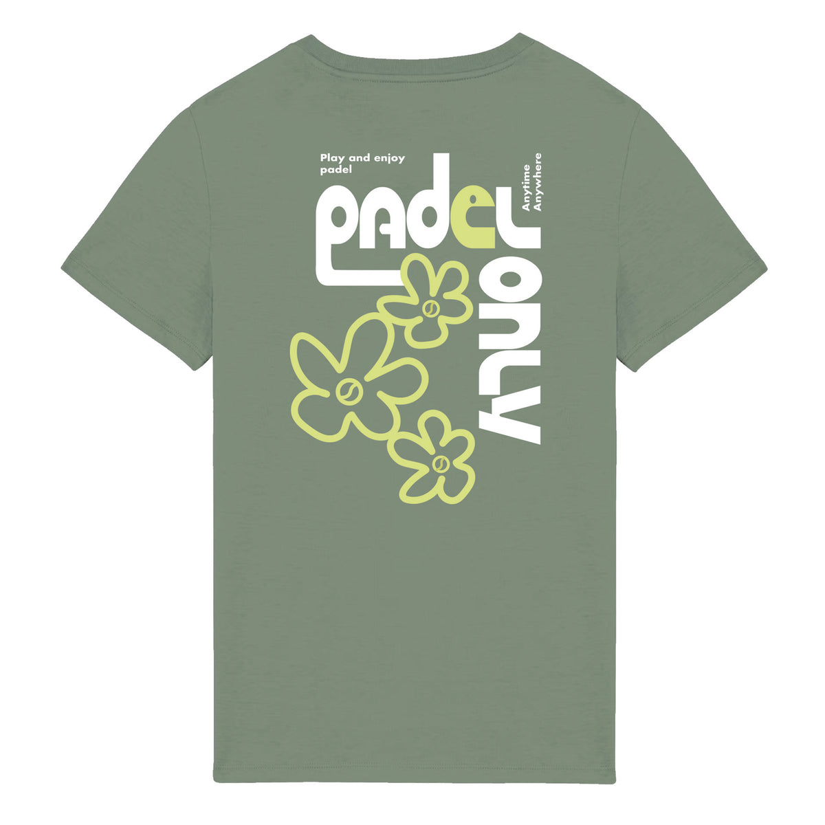 T-shirt BIO PADEL ANYTIME - 3 Coloris ⚫🟢🔵