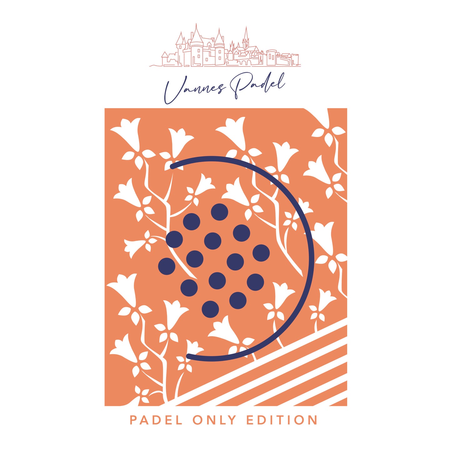 T-shirt Bio Padel VANNES - Blanc - V
