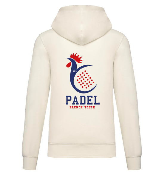 Sweat-shirt à capuche PADEL FRENCH TOUCH - COCONUT MILK