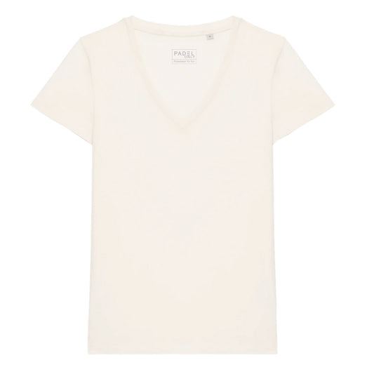 T-shirt VALENCIA PADEL SPANISH col V femme