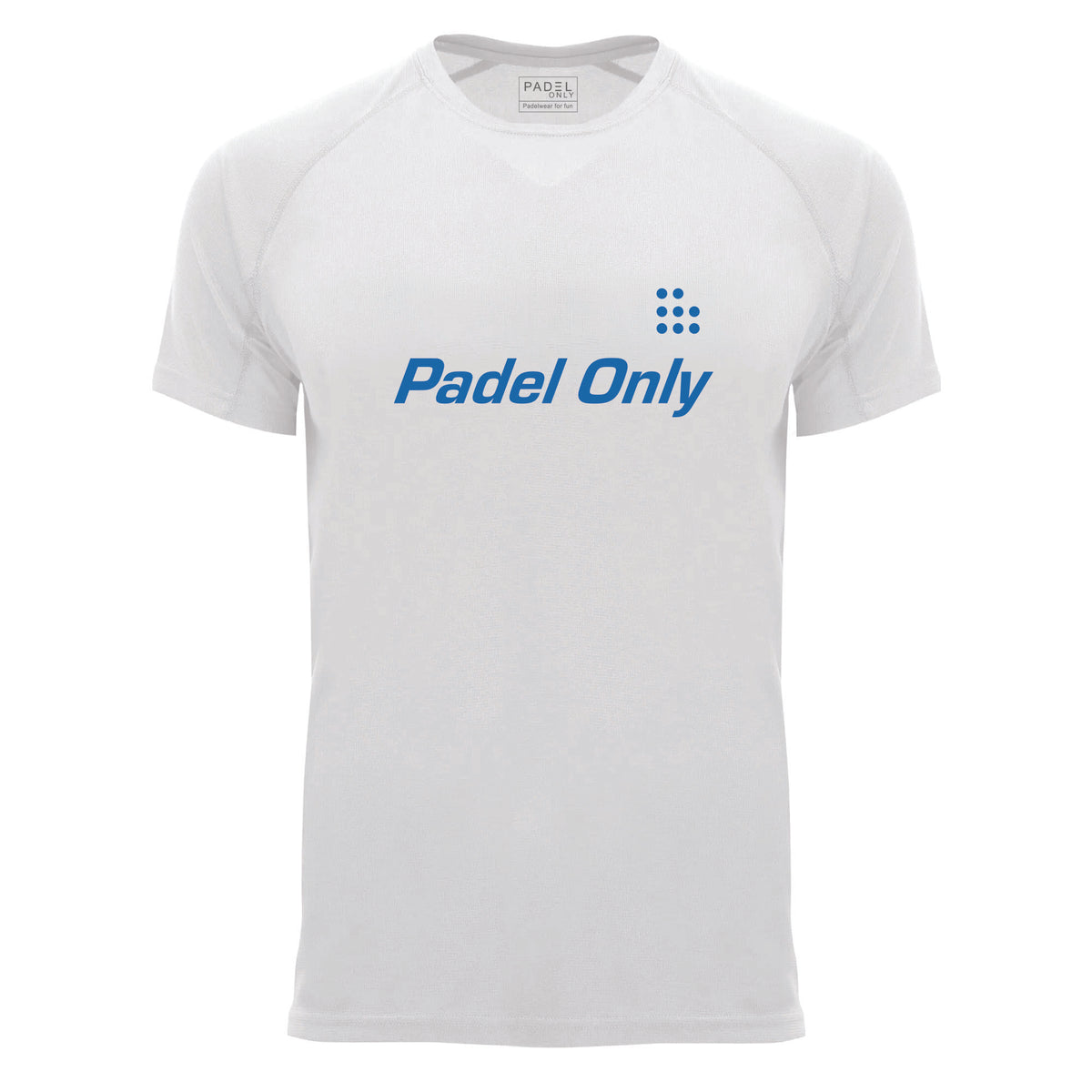 T-shirt technique PADEL ONLY - White3 ⚫🟠🔵