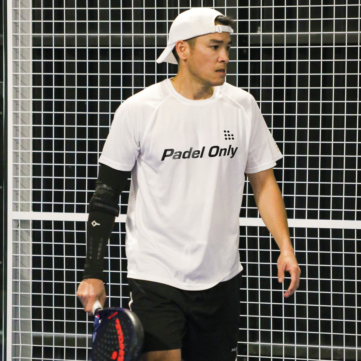 T-shirt technique PADEL ONLY - White3 ⚫🟠🔵