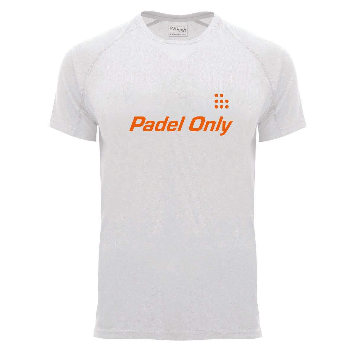 T-shirt technique PADEL ONLY - White3 ⚫🟠🔵
