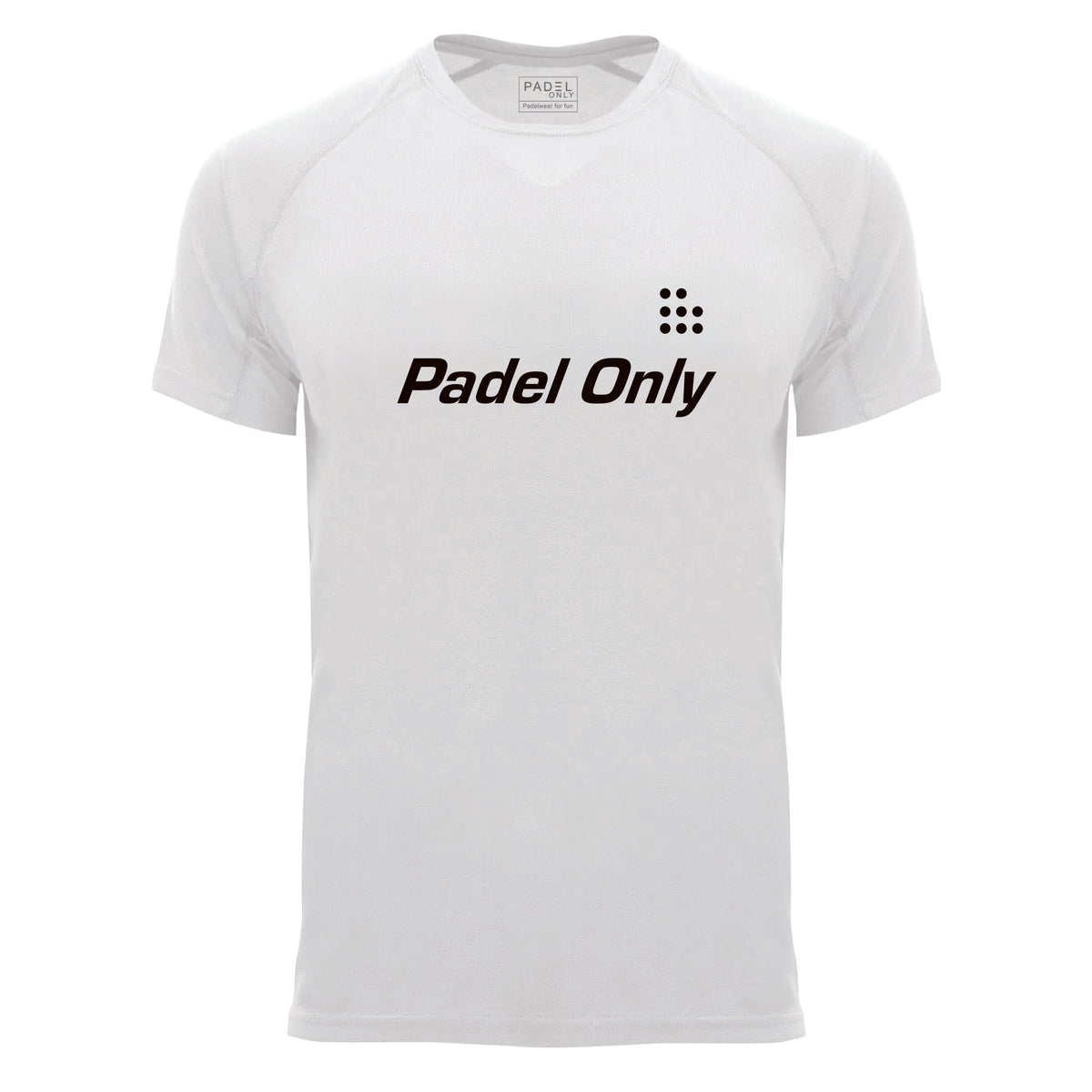 T-shirt technique PADEL ONLY - White3 ⚫🟠🔵