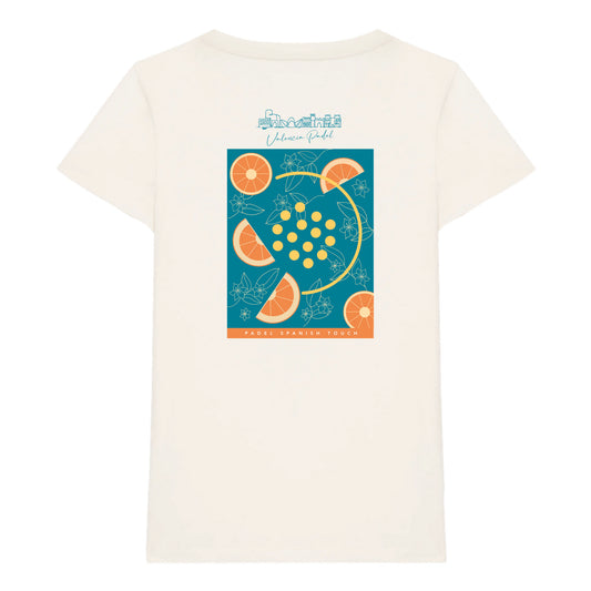 T-shirt VALENCIA PADEL SPANISH col V femme