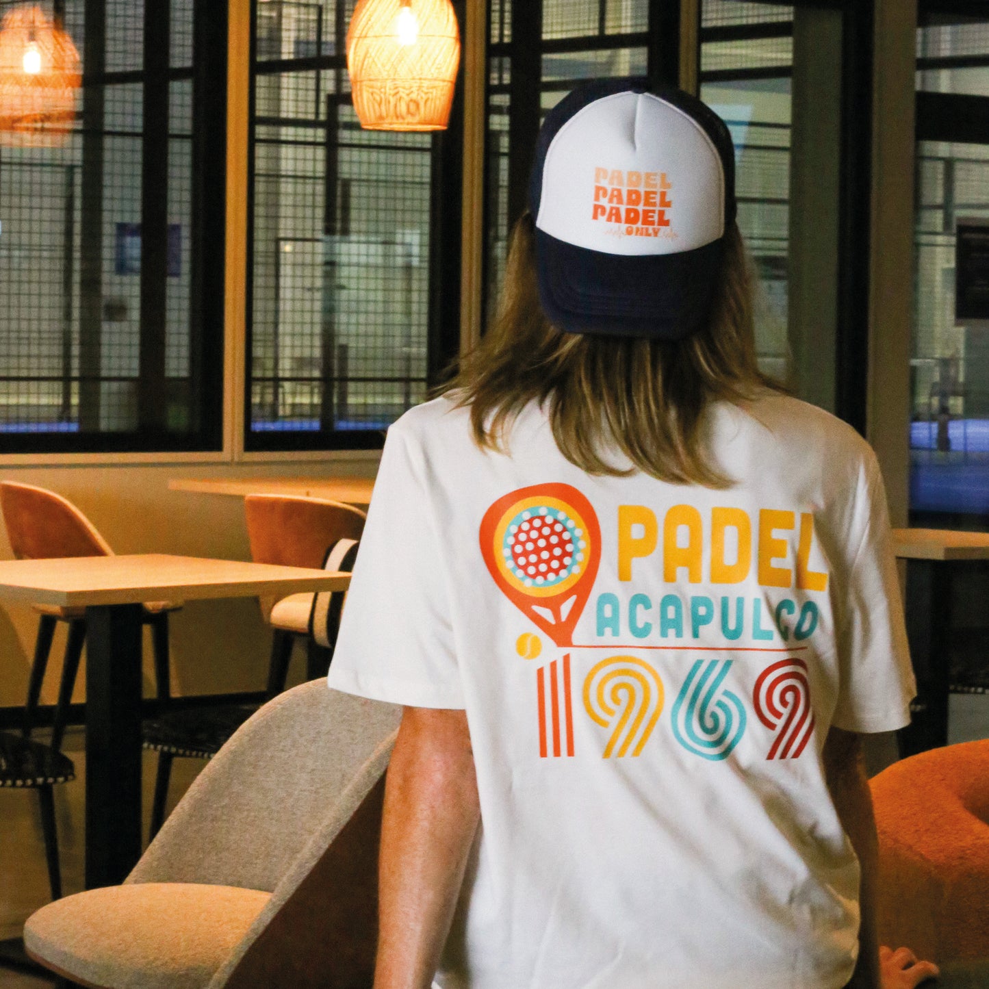 T-shirt PADEL ACAPULCO homme - Ecru