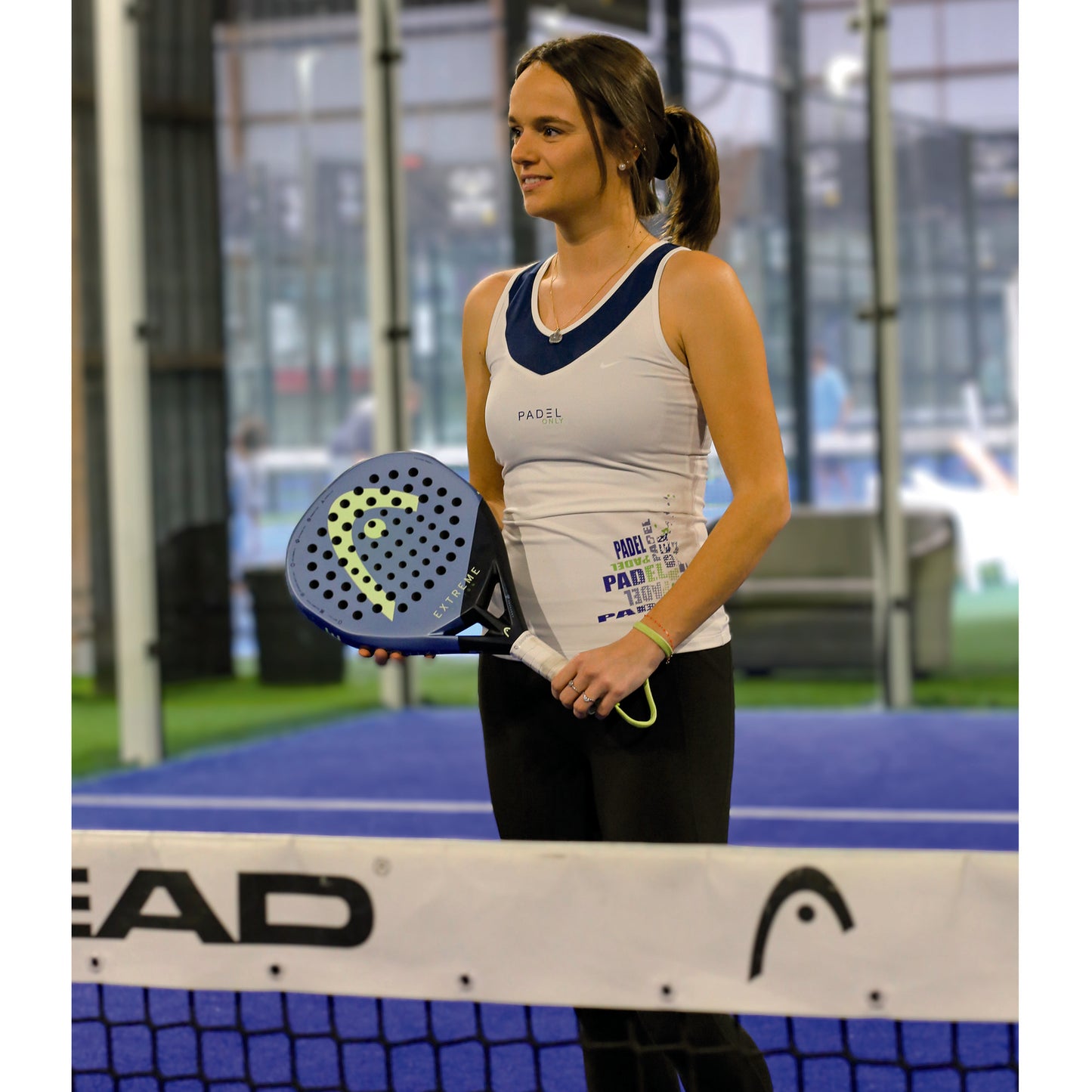 Débardeur technique bicolore PADEL PERFORM - Blanc/Navy - TCF2601