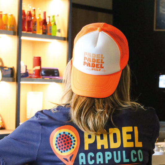 Casquette trucker - Blanc Orange