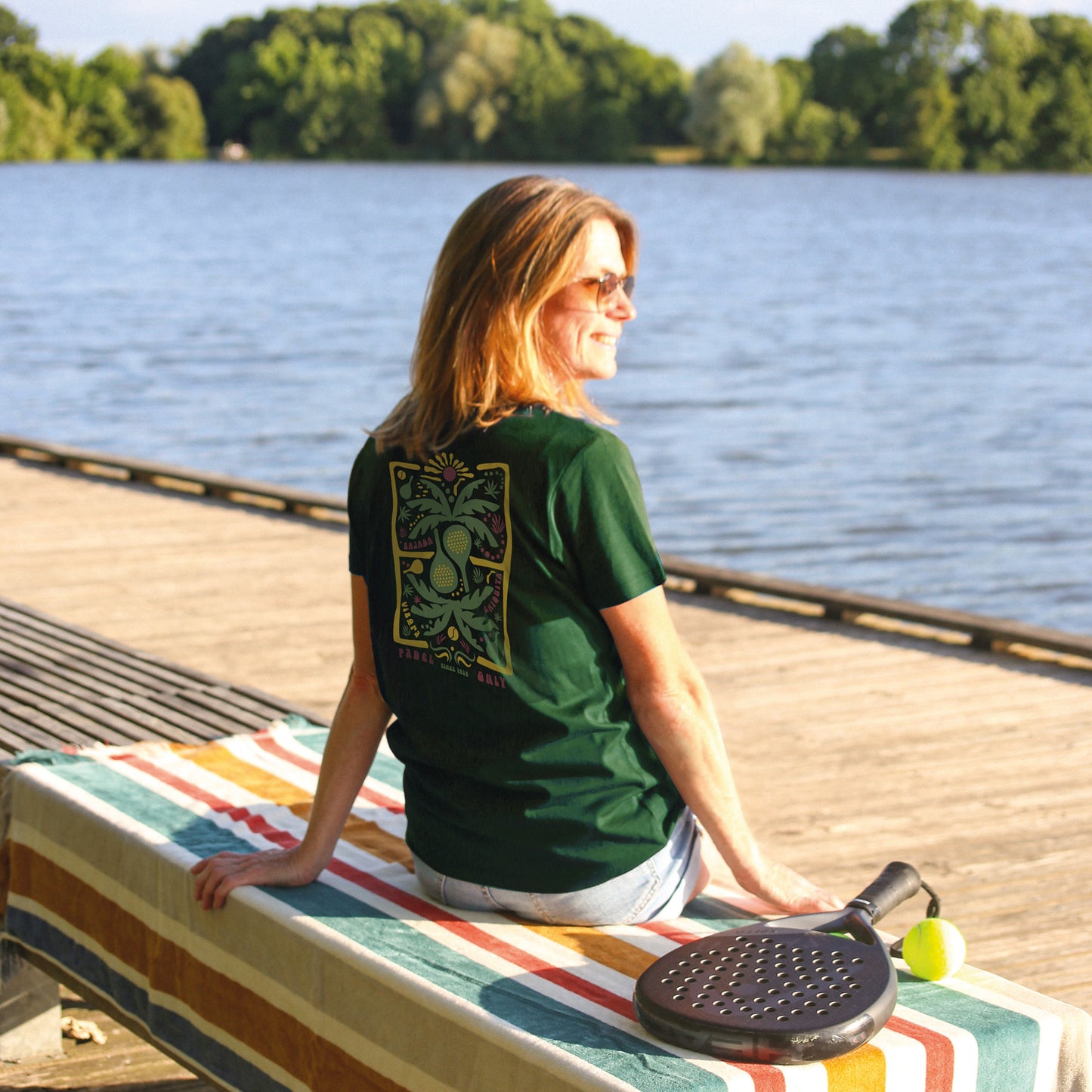T-shirt PADEL CHIQUITA - Vert Forêt