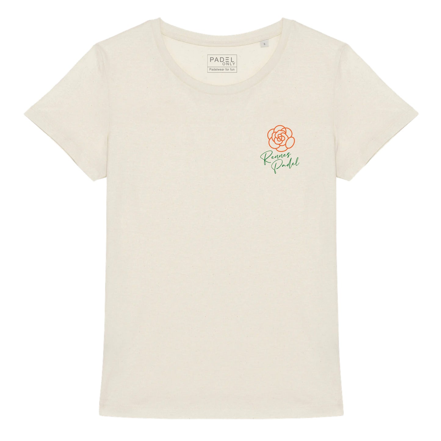 T-shirt BIO RENNES PADEL Femme - Ecru