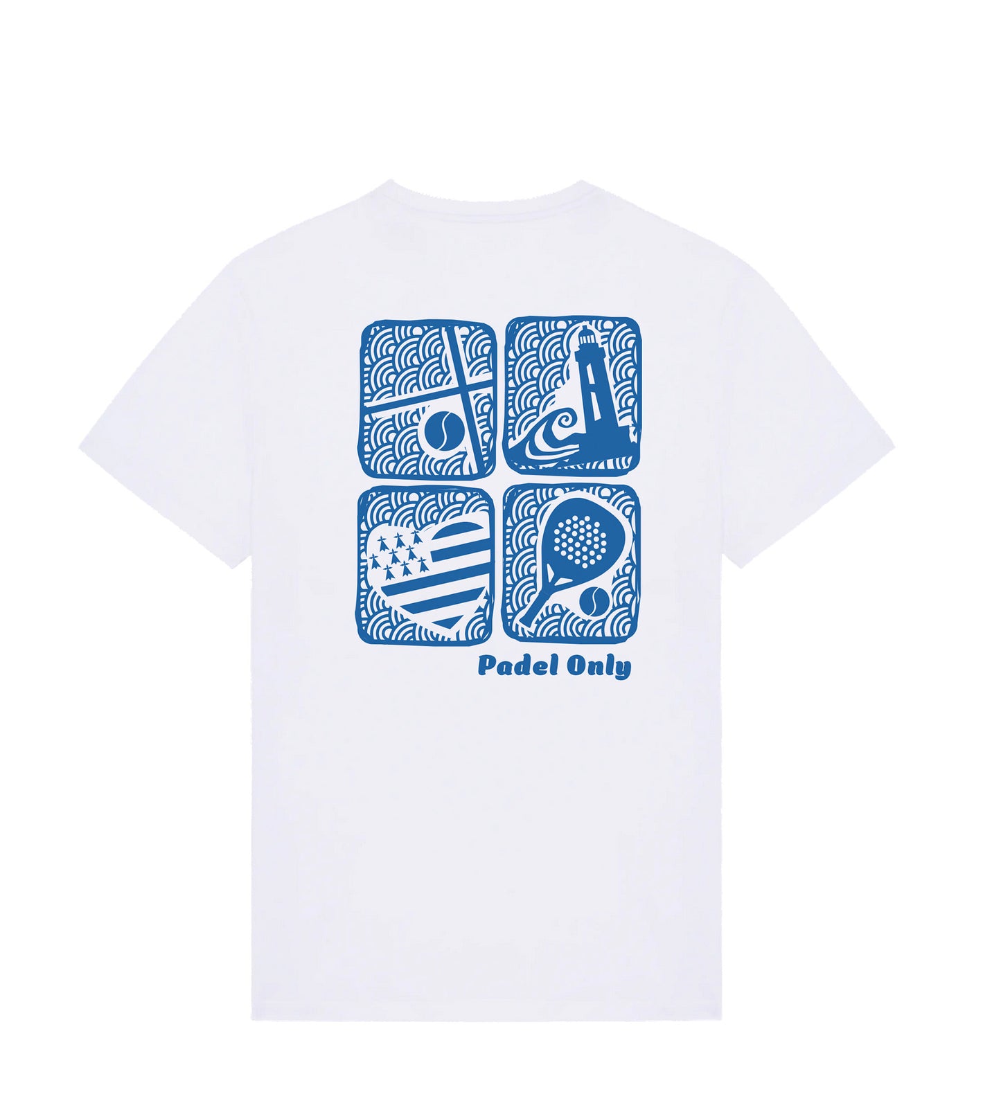 T-shirt BIO PADEL BRETON - Blanc