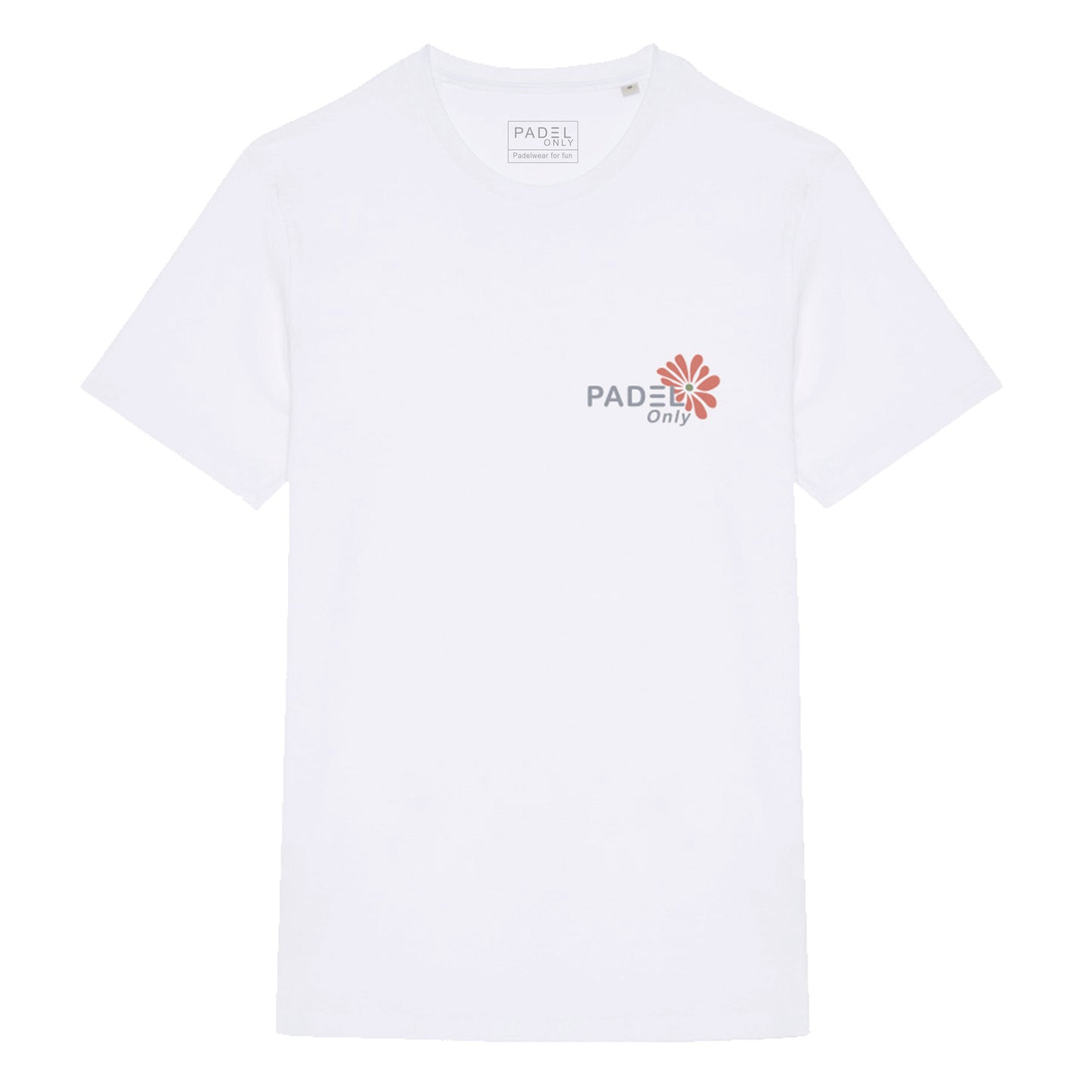 T-shirt BIO PADEL ONLY FLEURS - BLANC