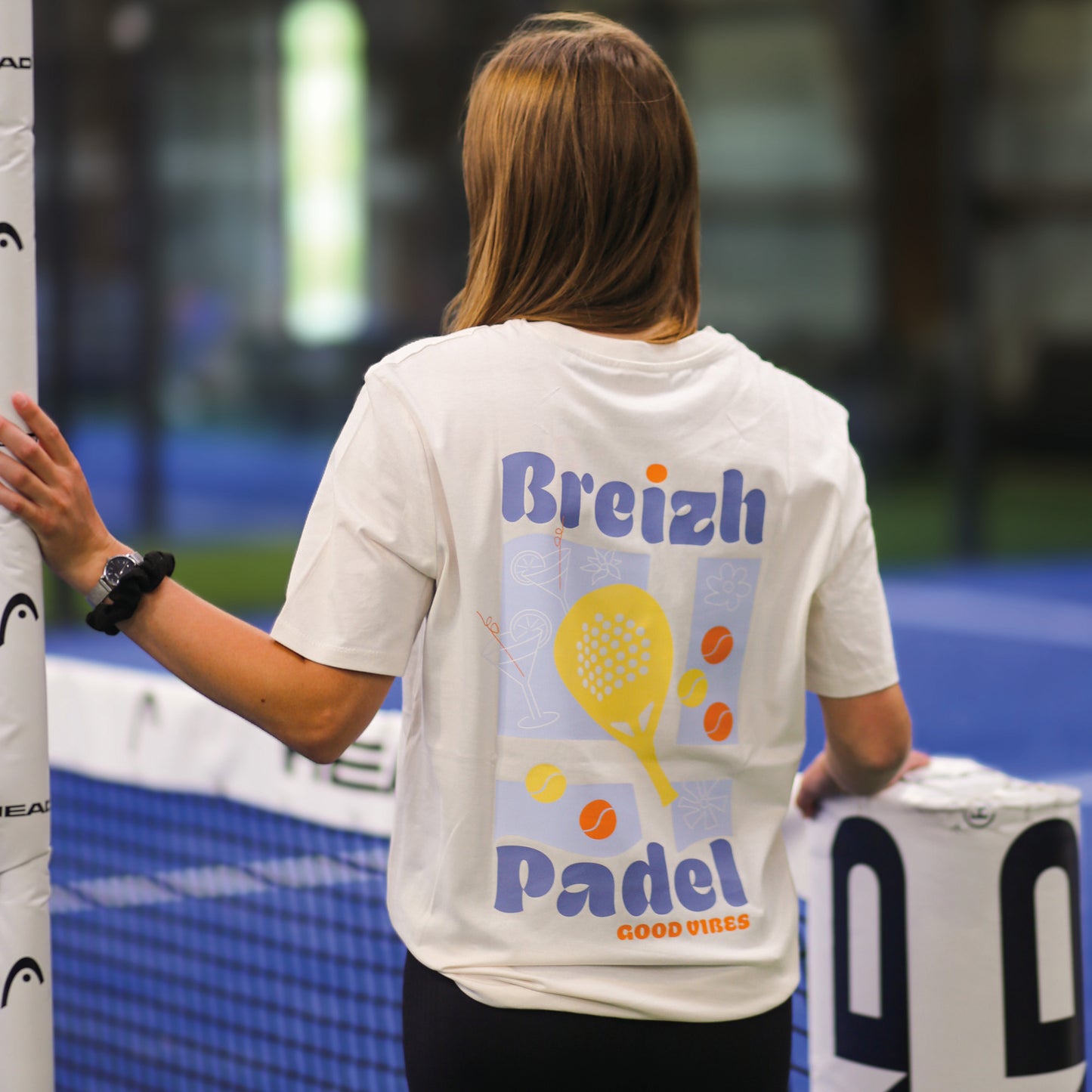 T-shirt BIO BREIZH PADEL - ECRU
