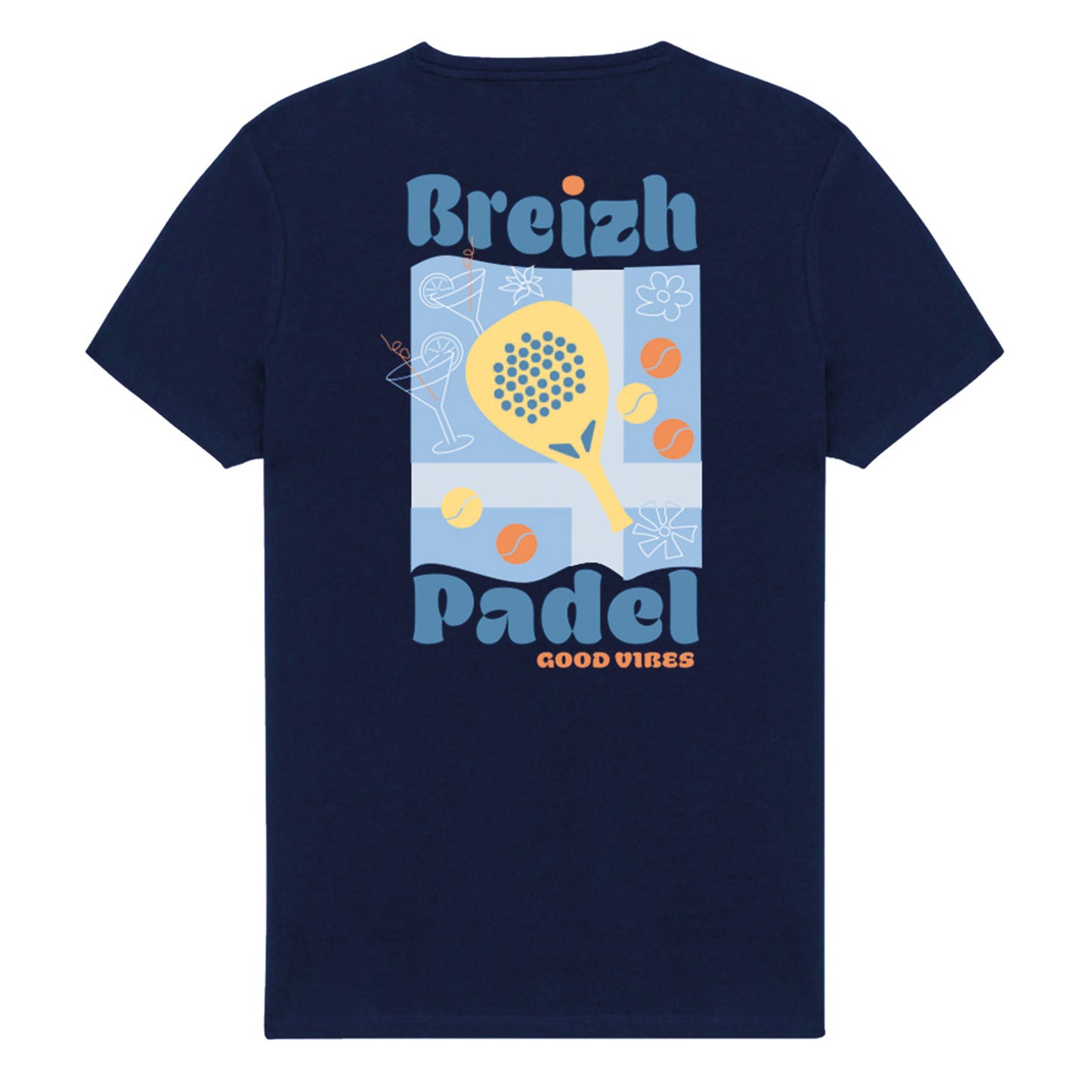 T-shirt BIO BREIZH PADEL - NAVY
