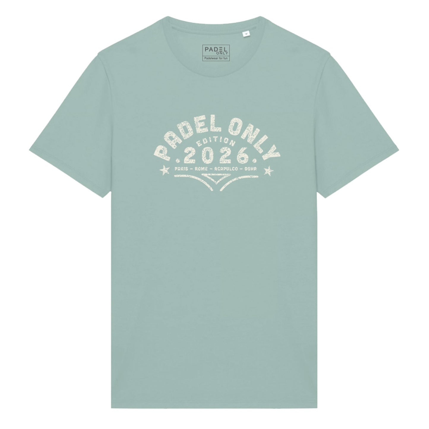 T-shirt Bio PADEL ONLY TYPO - Vert Jade