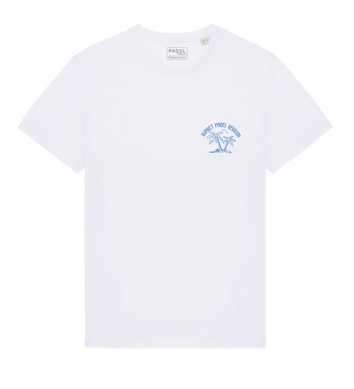 T-shirt BIO SUNSET PADEL SUMMER - Blanc