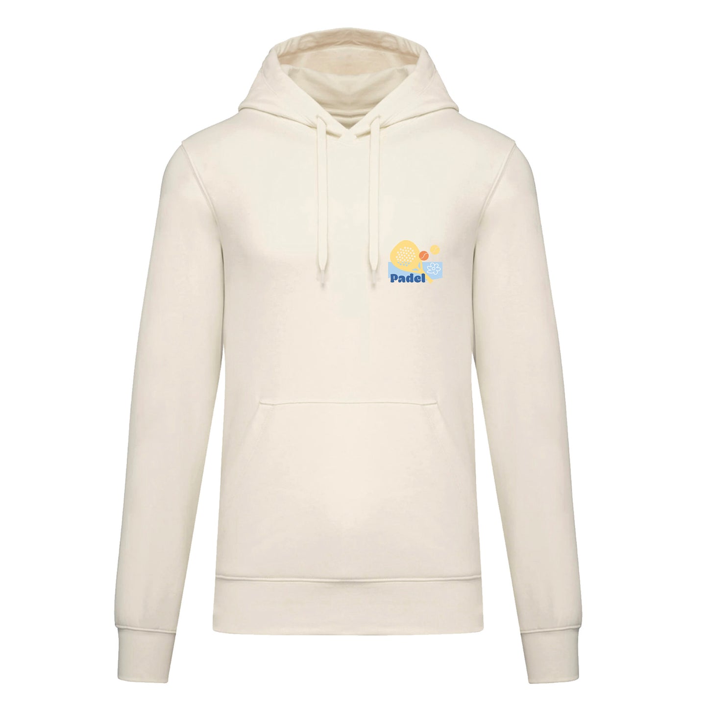 Sweat-shirt à capuche BREIZH PADEL - COCONUT MILK