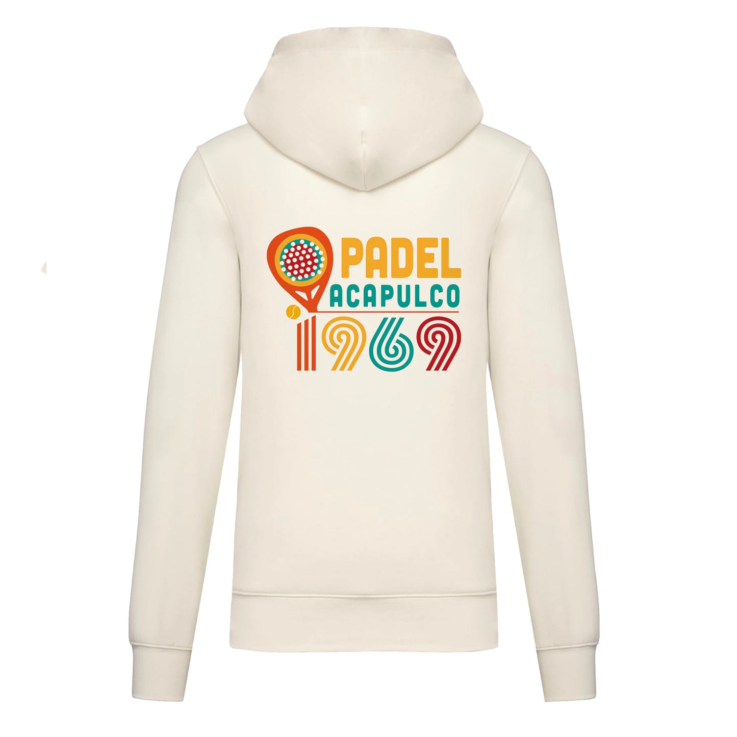 Sweat-shirt à capuche PADEL ACAPULCO Ecru - SWC2506