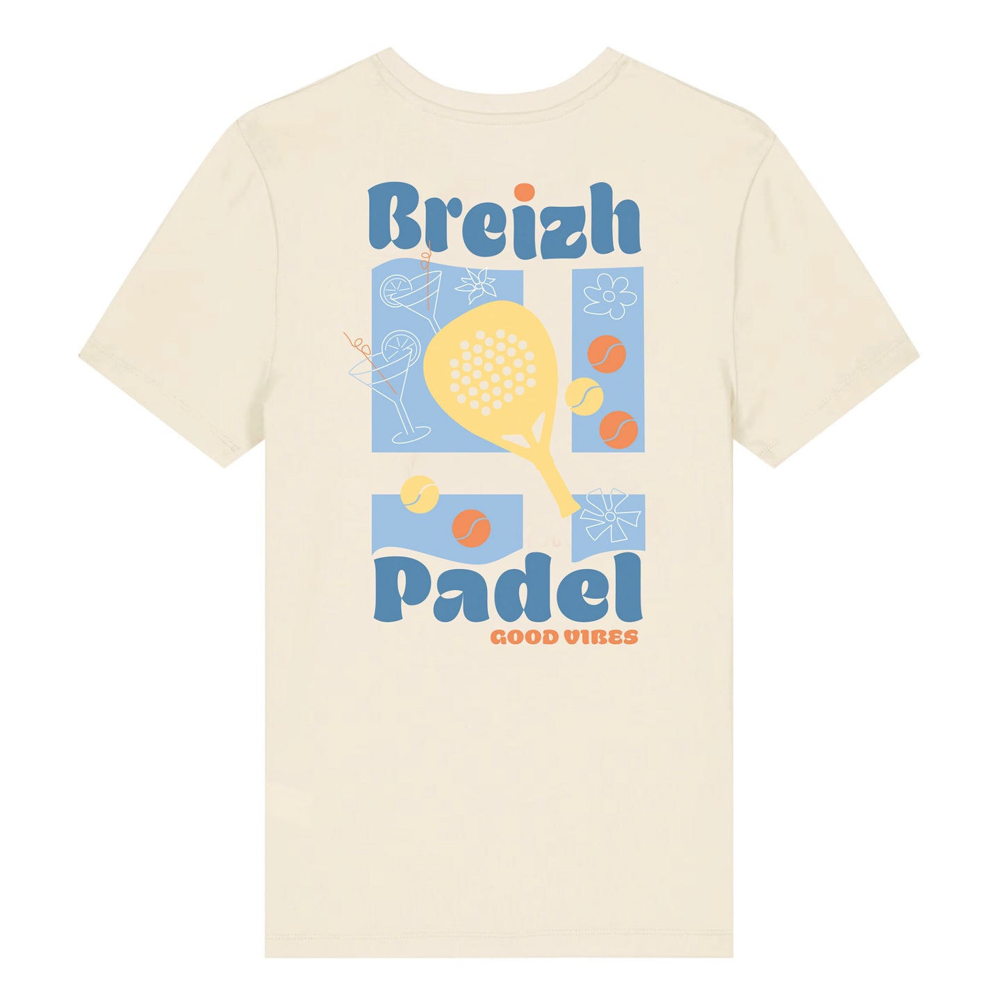 T-shirt BIO BREIZH PADEL - ECRU