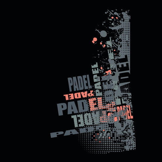 T-shirt technique bicolore PADEL - PERFORM TCF2604 - Noir/Rose