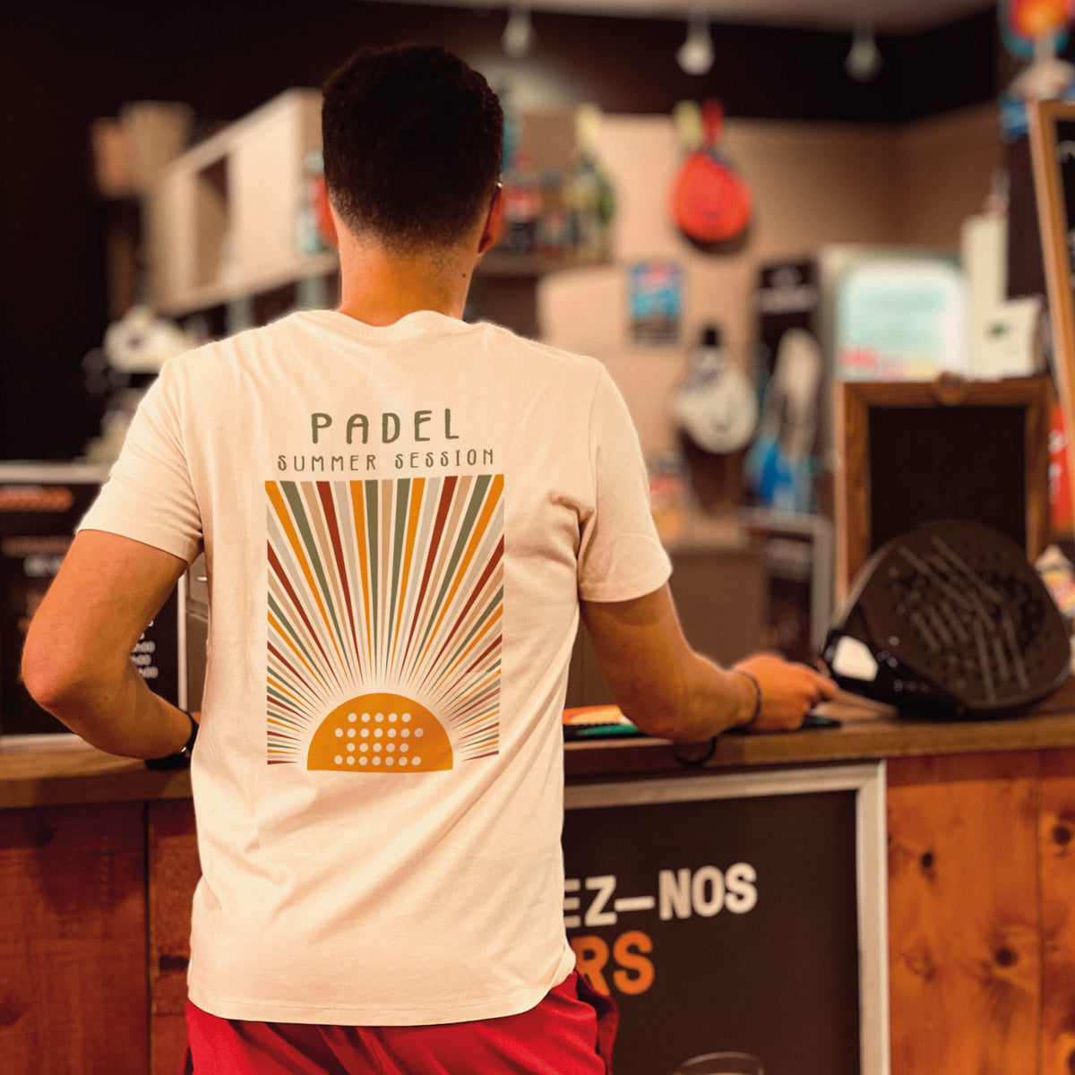 T-shirt BIO PADEL SUMMER SESSION - Ecru